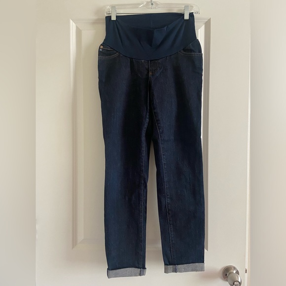 A pea in the pod Adriano goldschmied dark wash skinny jeans maternity - Picture 2 of 3